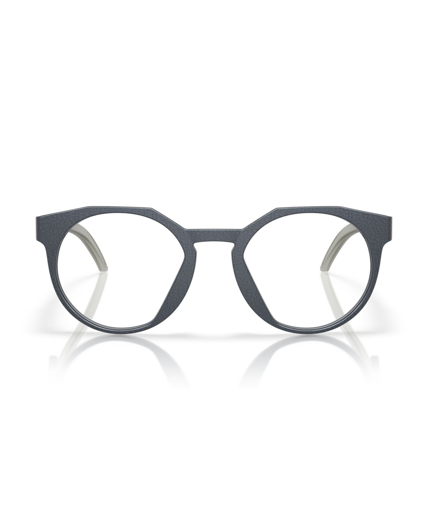 Мужские очки Celine Oakley Man Rectangle Plastic OX8139A Hstn (Low Bridge Fit) Forge Collection Eyeglasses, цвет: Матовый синий стальной — фото 2
