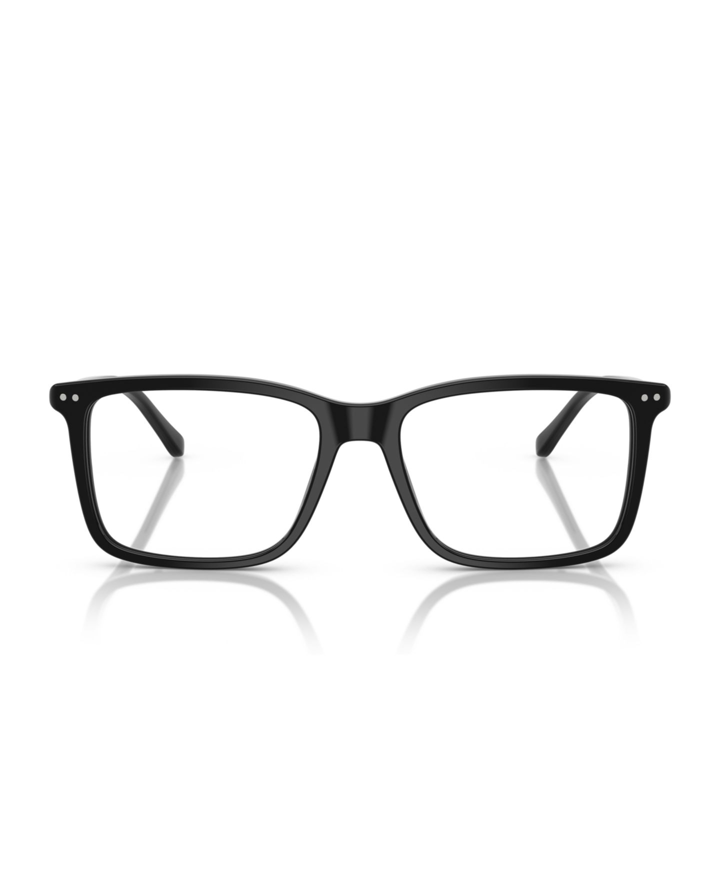 Мужские очки Polo Ralph Lauren Man Rectangle Plastic PH2287 Eyeglasses, цвет: Блестящий чёрный — фото 2