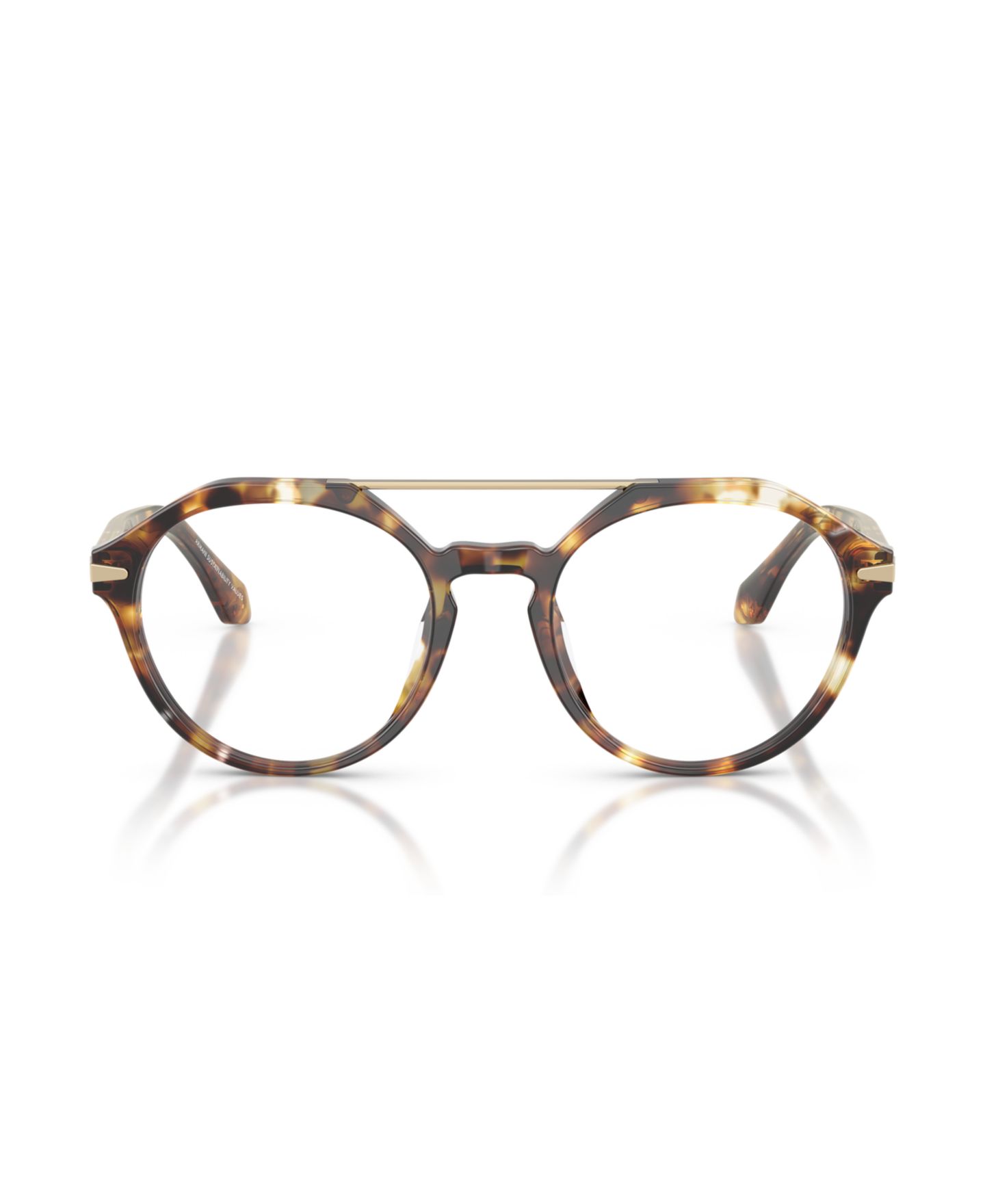 Мужские очки Giorgio Armani Man Round Plastic AR7278U Eyeglasses, цвет: Гавана — фото 2