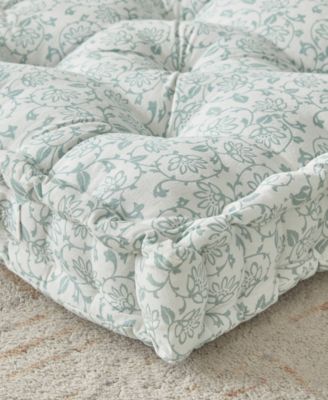 Floor Cushion Floral Decorative Pillow, 24" x 24"