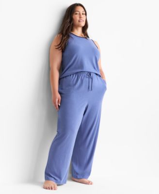 Women's Solid Knit Tank Pajama Set, XS-3X, Macy's Exclusive