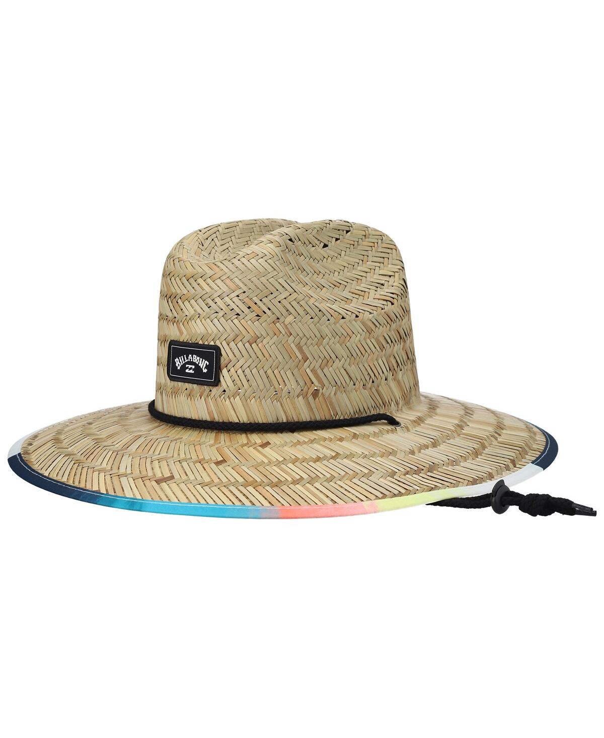 Men's Natural Tides Print Sandy Straw Hat - Natural