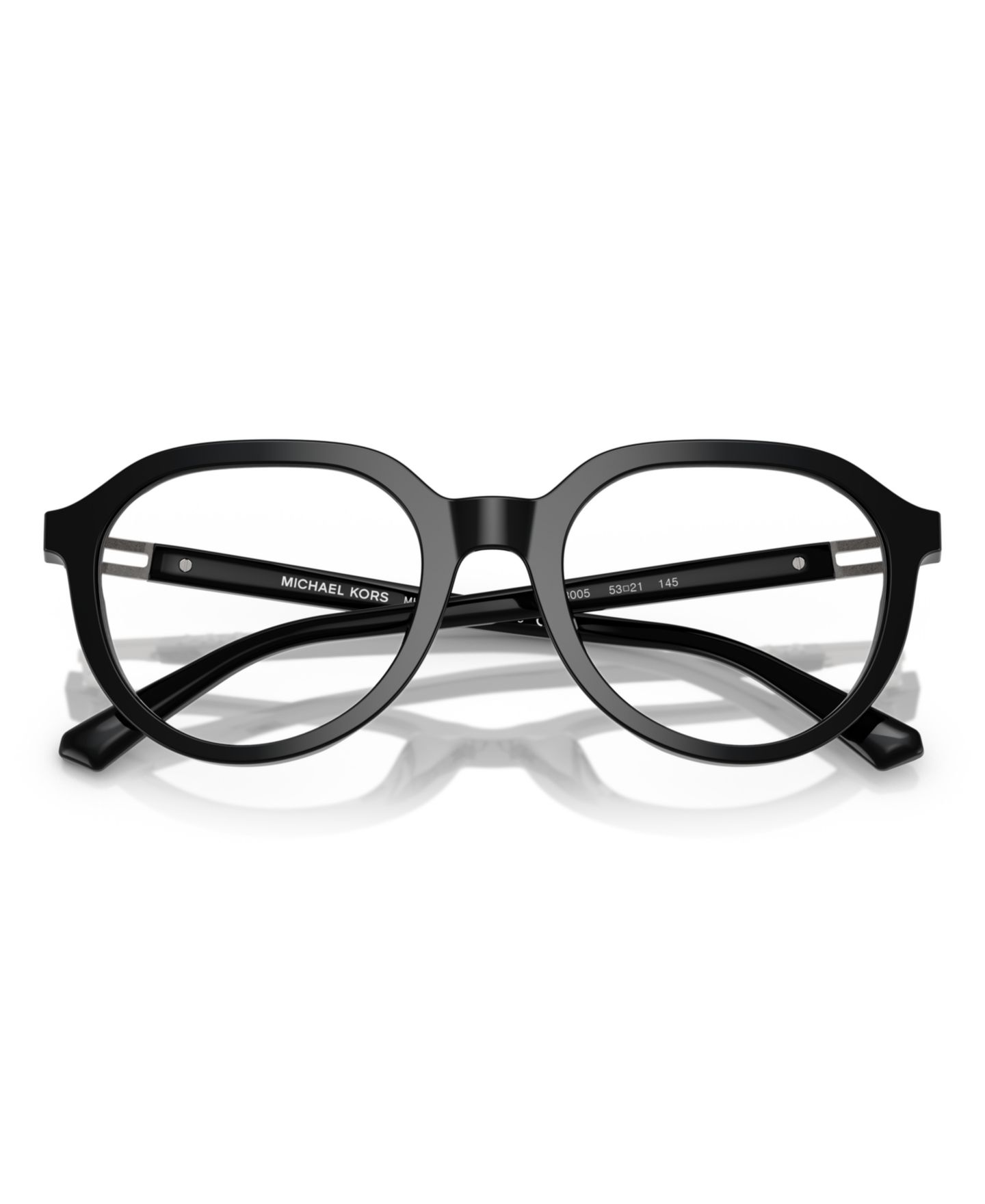 Мужские очки Michael Kors Man Round Plastic MK4129 Redwood Eyeglasses, цвет: Чёрный — фото 5
