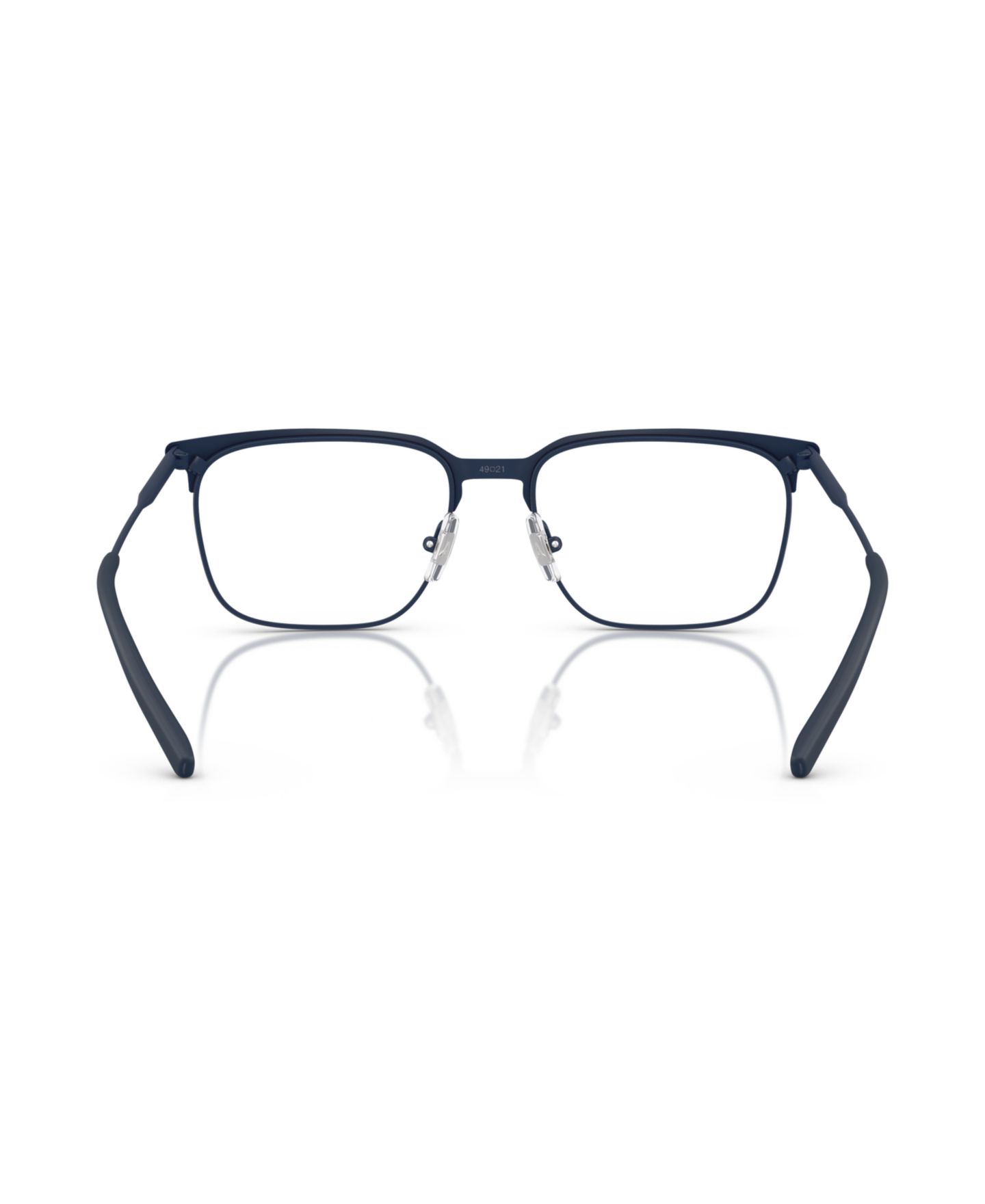 Мужские очки Arnette Man Rectangle Metal AN6136 Maybe Mae Eyeglasses, цвет: Матовый тёмный синий — фото 4
