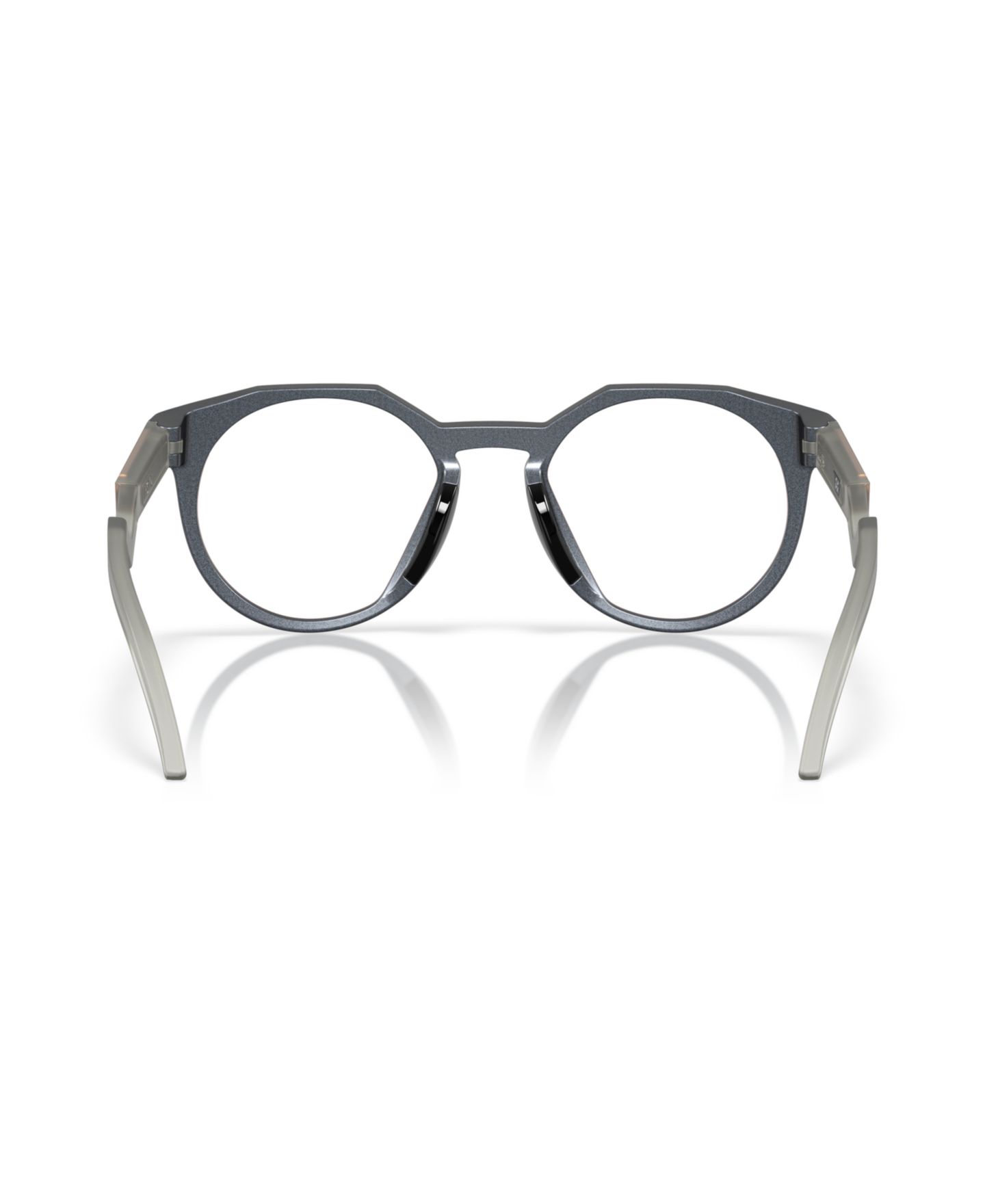 Мужские очки Celine Oakley Man Rectangle Plastic OX8139A Hstn (Low Bridge Fit) Forge Collection Eyeglasses, цвет: Матовый синий стальной — фото 4