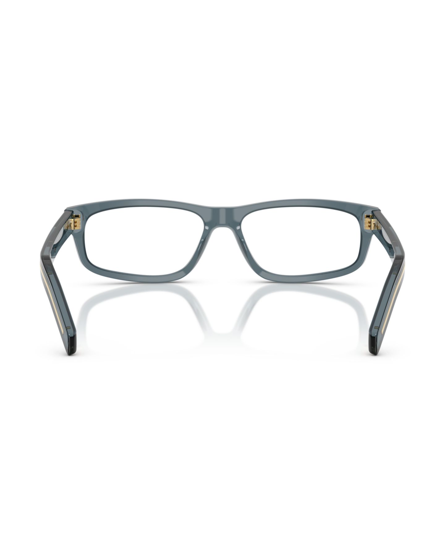 Мужские очки Prada Man Rectangle Plastic PR B02V Eyeglasses, цвет: Бледный позолоченный — фото 5