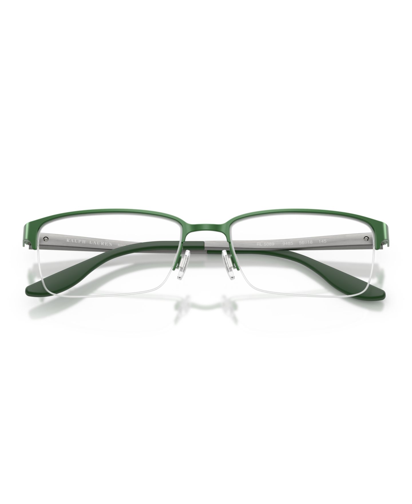 Мужские очки Ralph Lauren Man Rectangle Metal RL5089 Eyeglasses, цвет: Матовый зелёный — фото 5