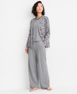 State of Day - Women's Multicolored Rib-Knit Cardigan