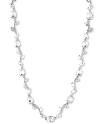 ネックレス・ペンダント Givenchy Silver Tone Viney Crystal Collar Necklace Givenchy Silver Tone Viney Crystal Collar Necklace - Macy's