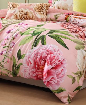 Spring Forever Bedding 100% Cotton Sateen 5 Piece King Size Reversible Comforter Set