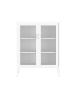 Amelia 31.5" Modern 3-Shelf Accent Cabinet