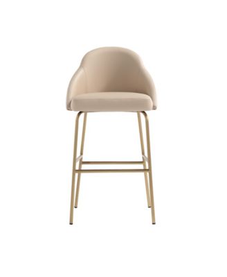 Gracie 41.1" Leatherette Upholstered Barstool