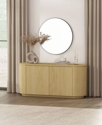 Olivia 60" Modern 4-Shelf Sideboard