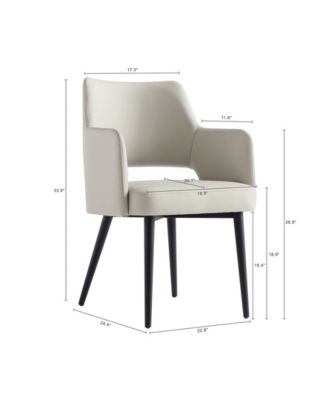 Tremont Leatherette Upholstered Dining Armchair