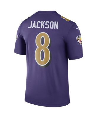 Men's Lamar Jackson Purple Baltimore Ravens Alternate Legend Jersey