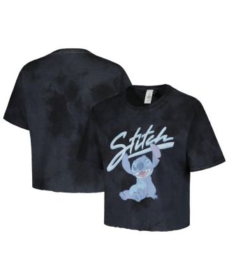 Mad Engine - Men's and Women's Black Lilo and Stitch Wink Tie-Dye T-shirt