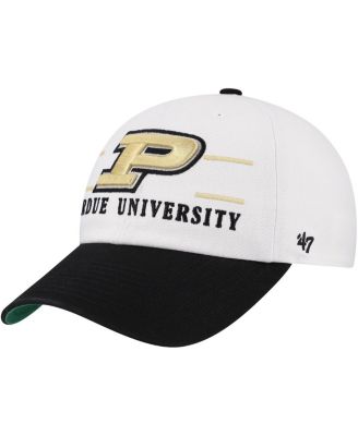 '47 Brand - Men's White Purdue Boilermakers Gridiron Clean Up Adjustable Hat