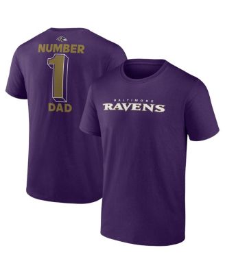 Fanatics - Men's Purple Baltimore Ravens Big Tall Number One Dad T-Shirt