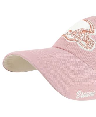 Women's Pink Cleveland Browns Ballpark Cheer Dusty Rose Clean Up Adjustable Hat