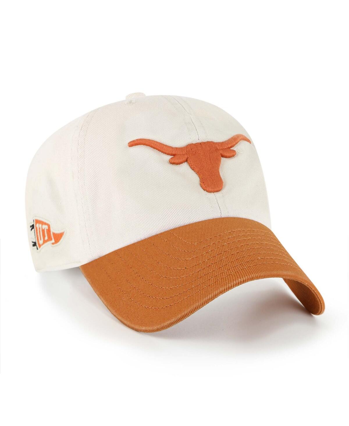 Men's Cream Texas Longhorns Grand Stand Clean Up Adjustable Hat - Cream