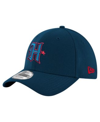 New Era - Men's Navy Houston Texans Throwback Crawl Standard 39THIRTY Flex Hat