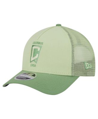 New Era - Men's Green Columbus Crew Color Pack 9FORTY M-Crown A-Frame Adjustable Trucker Hat