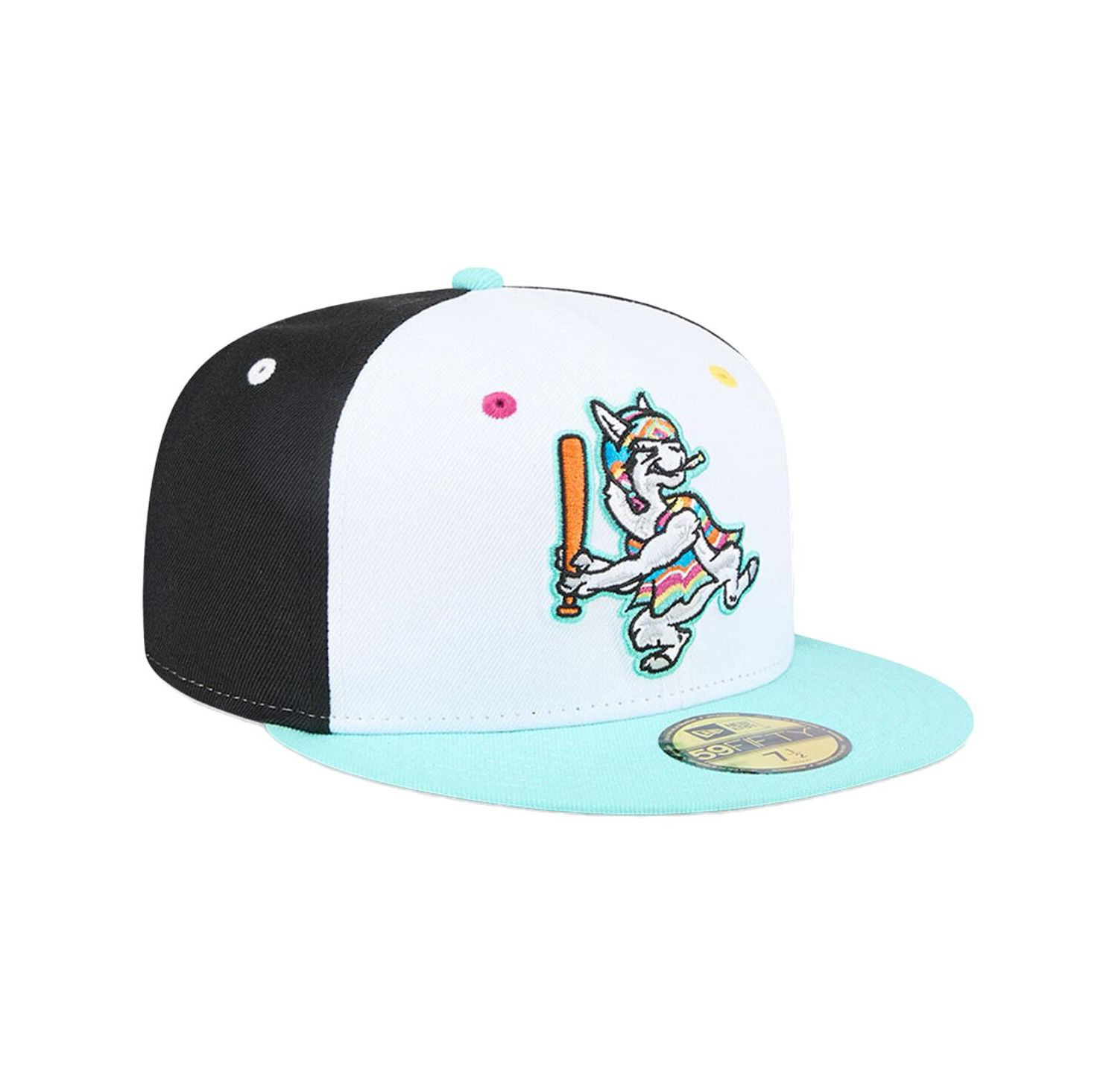 Men's White Hickory Crawdads Copa de la Diversion 59FIFTY Fitted Hat