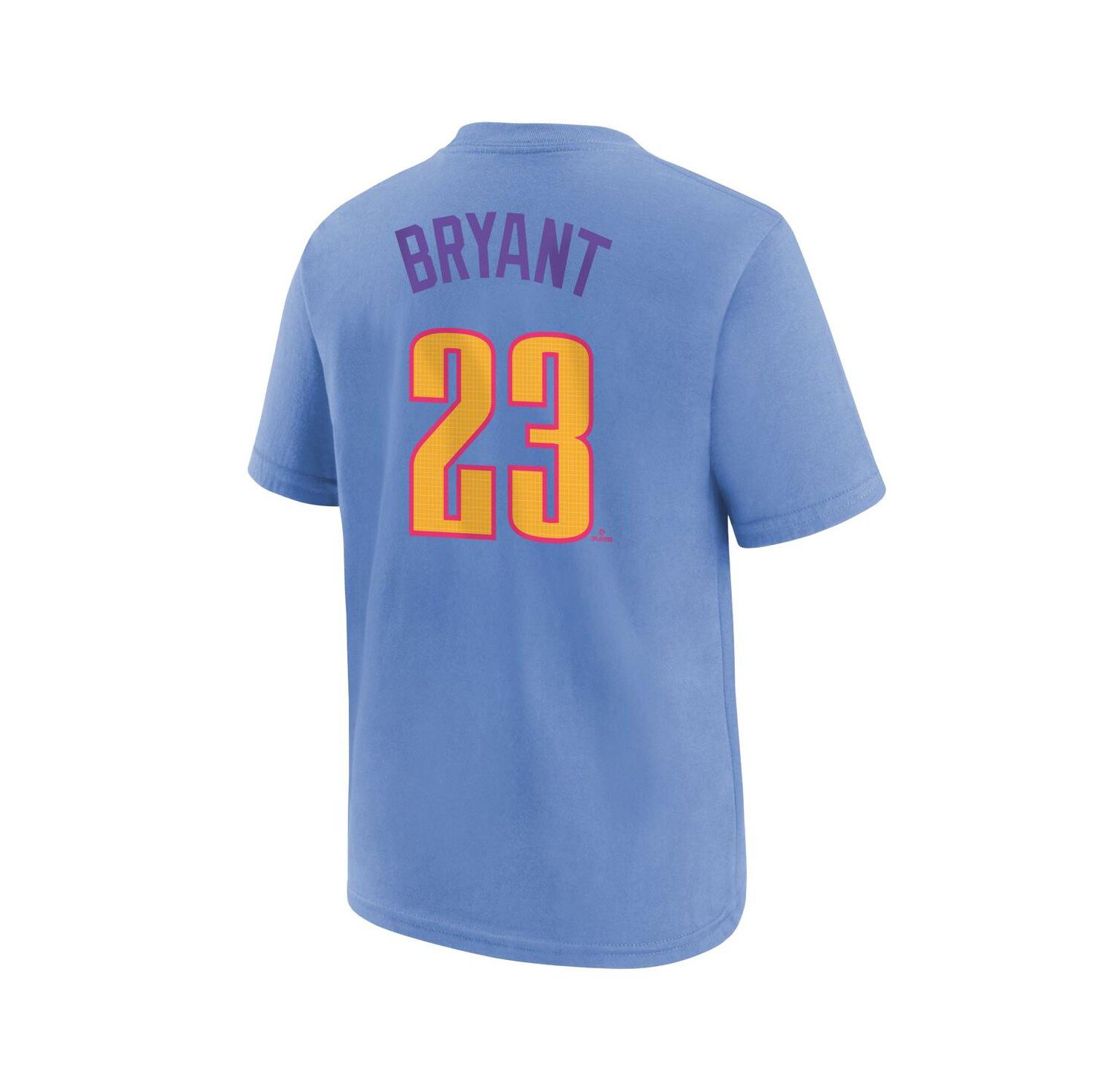 Big Boys and Girls Kris Bryant Light Blue Colorado Rockies Fuse City Connect Name & Number T-Shirt