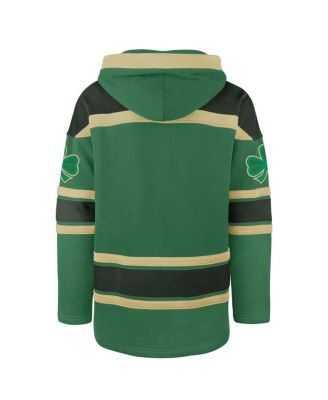 Men's&nbsp;Kelly Green New York Knicks McLucky Superior Lace-Up Pullover Hoodie