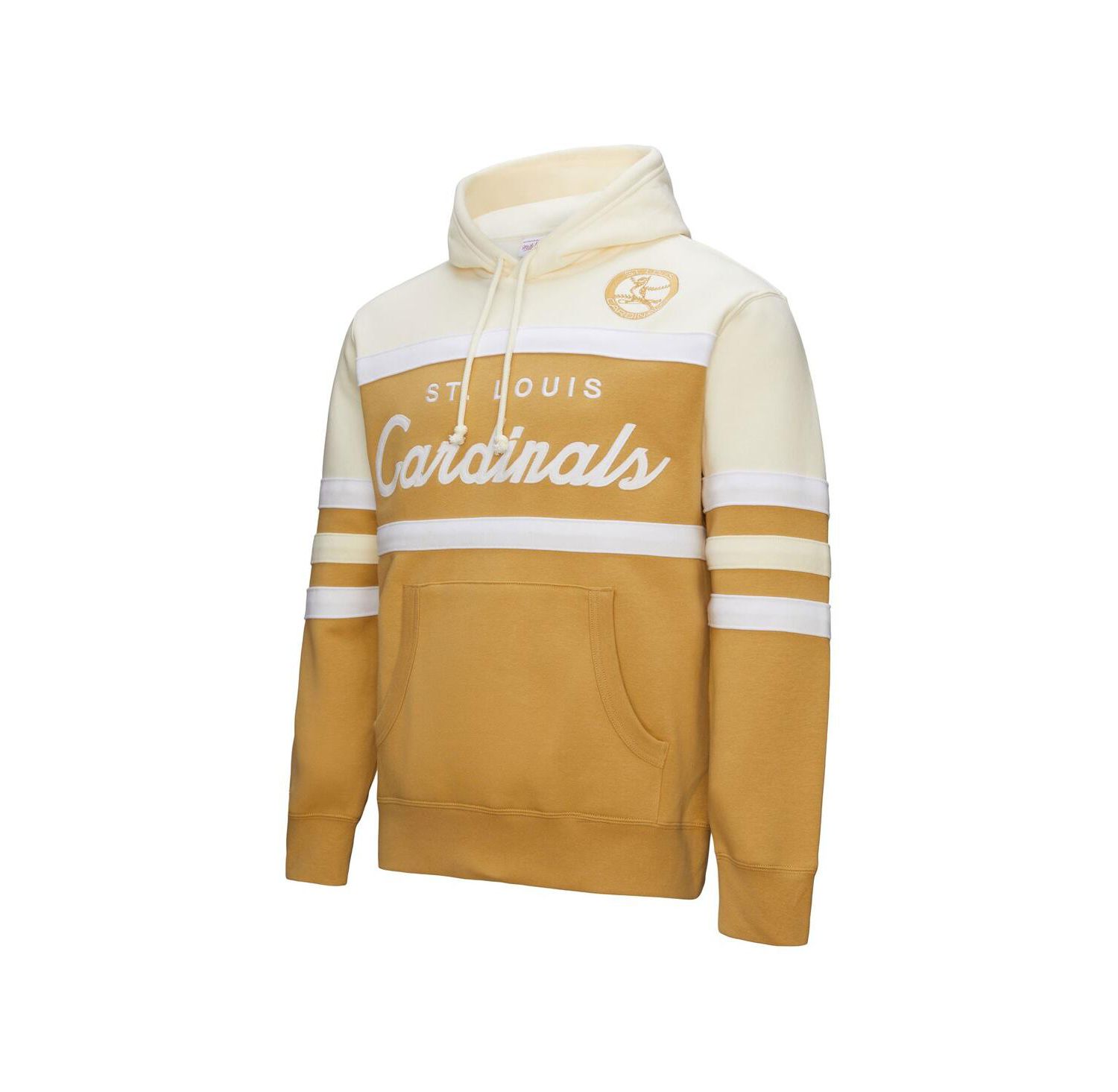 Men's Tan/Cream St. Louis Cardinals Head Coach Pullover Hoodie