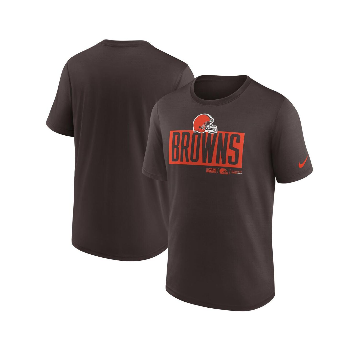 Men's Brown Cleveland Browns Exceed Performance T-Shirt