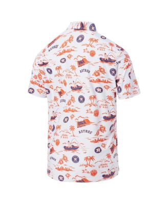 Men's&nbsp;White Houston Astros Pua Performance Polo Shirt