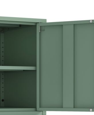 Ava 23.6" Modern 2-Shelf Accent Cabinet