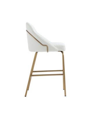 Gracie 38" Leatherette Upholstered Counter Stool