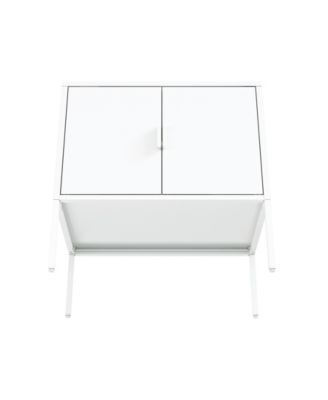 Ava 23.6" Modern 2-Shelf Accent Cabinet