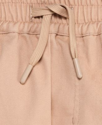 Toddler Boys Drawstring Twill Jogger Pants