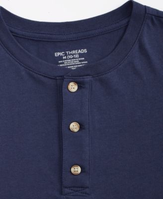 Little & Big Boys Henley T-Shirt, Exclusively at Macy's