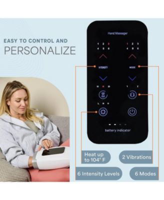 Legra Hand Massager with Heat & Compression – Finger, Wrist & Palm Relief with 5 Modes – Pressure Point Therapy for Sensitive Hands & Relaxation