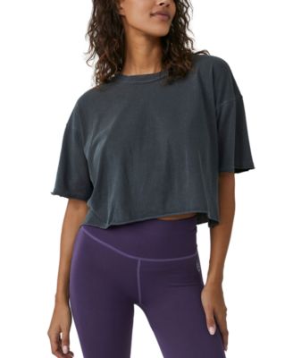 Free People - Women's Cotton Inspire Cropped Tee