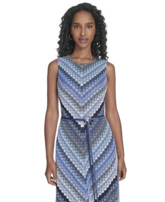 Women's Sleeveless Lace Midi Dress