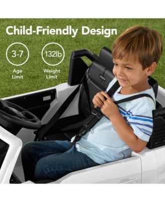 Kids 24V Ride On Truck Officially Licensed Ford Lightning w/ Remote, LED Lights, 2 Speeds