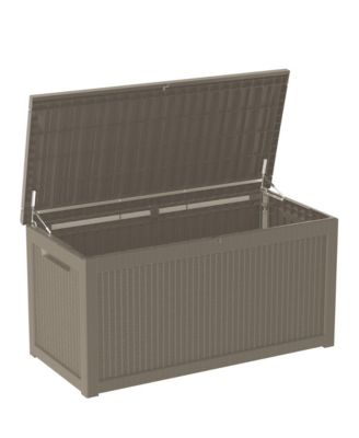 260 Gal 0utdoor Storage Resin Deck Box Large Patio Storage Container