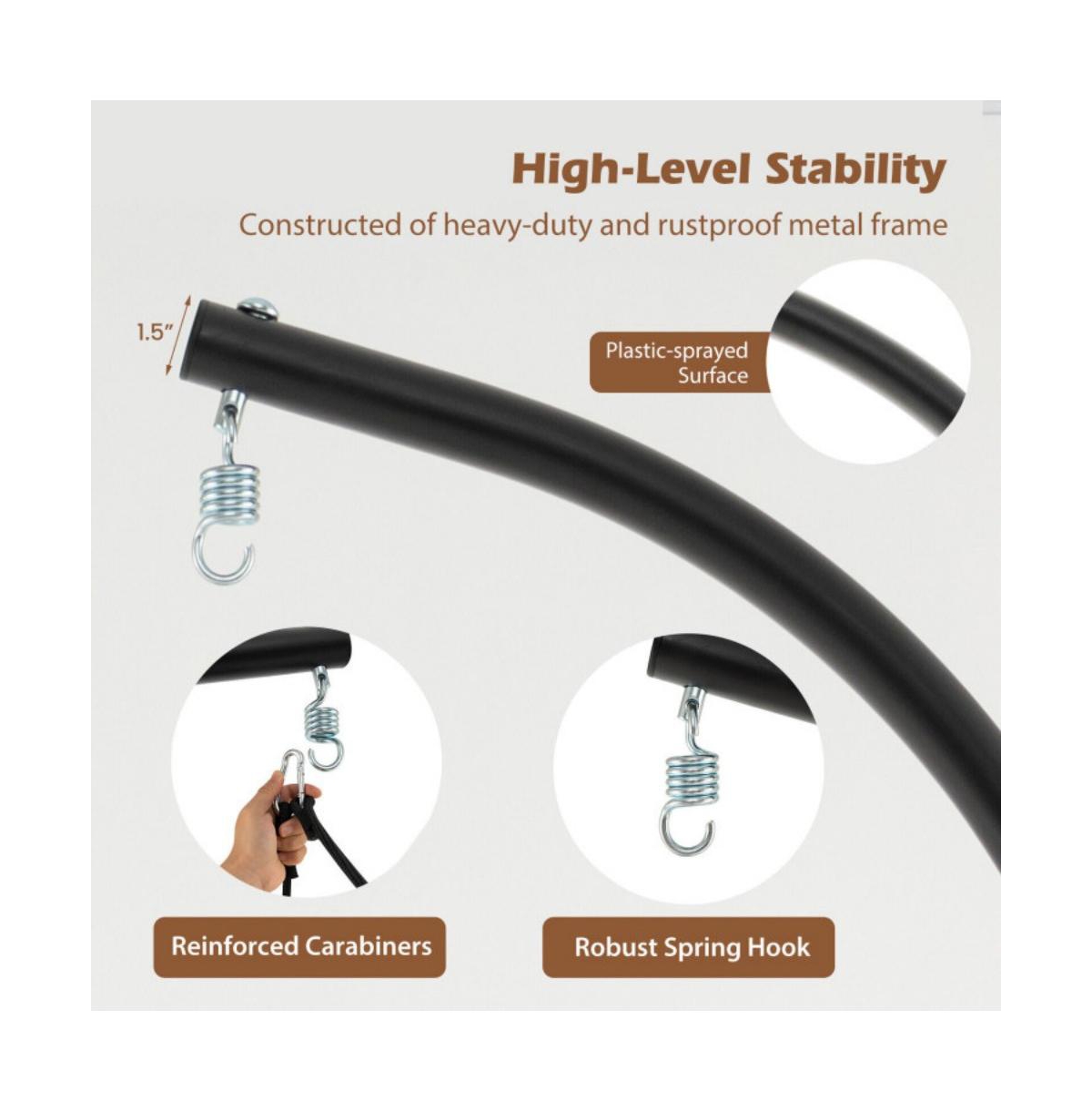 Hanging Swing Hammock Chair Porch Swing with Stand