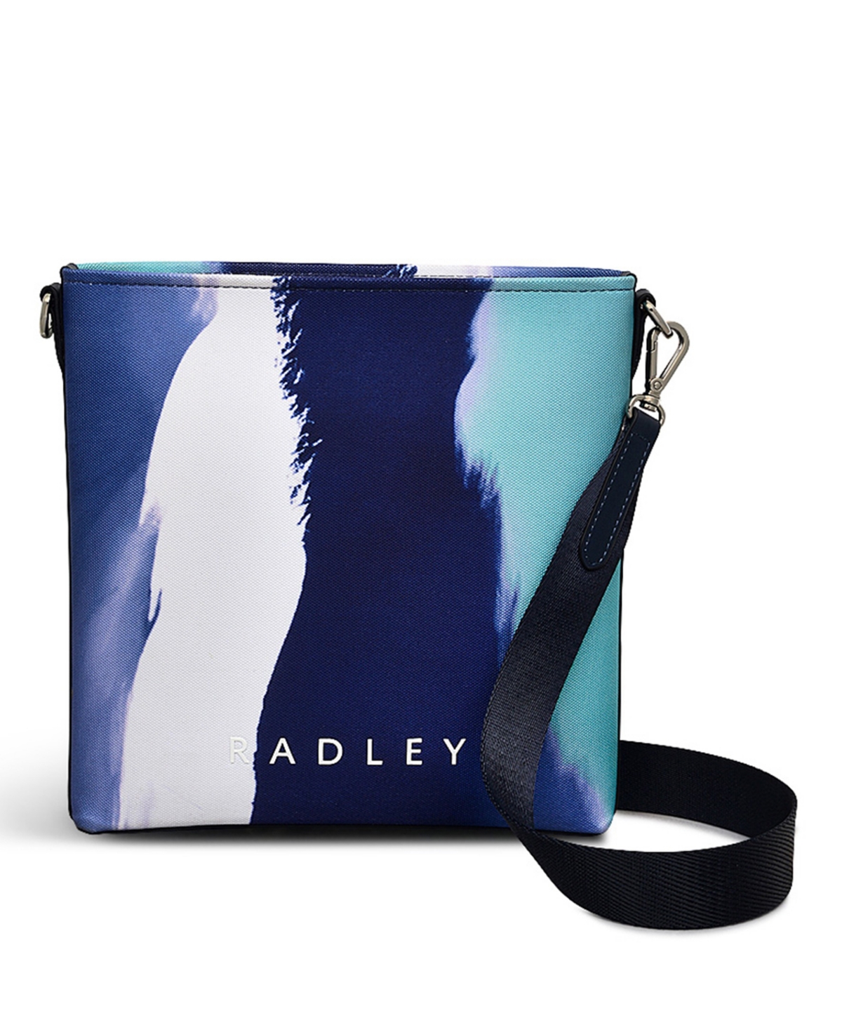 Southwell Gardens Stripe Zip Top Crossbody Bag - Ink