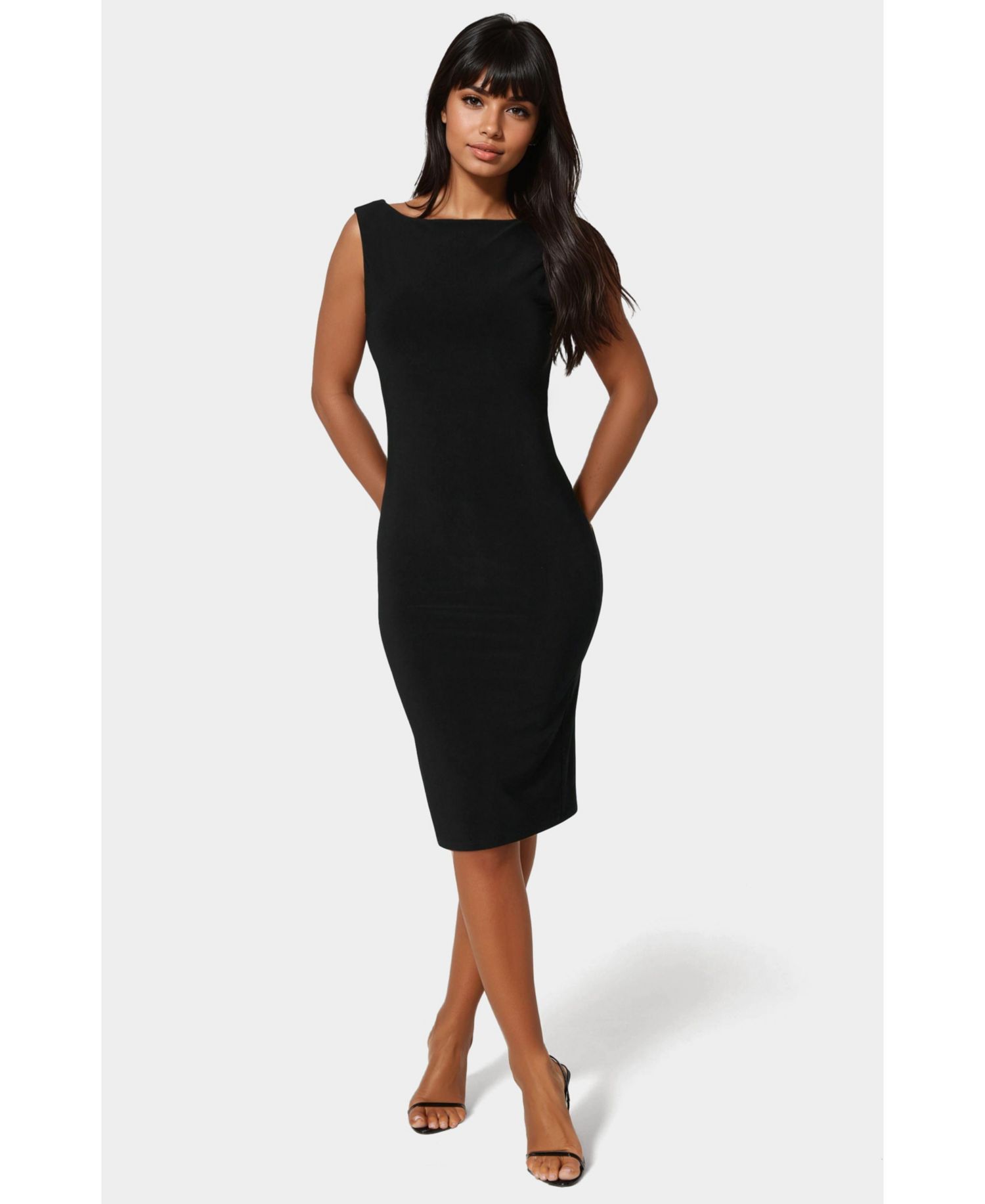 Women's High Neck Open Back Dress
