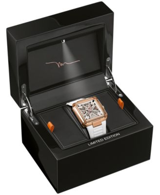 Limited Edition 150th Anniversary Marc Anthony Men's Series X SE Automatic White HNBR Rubber Strap Watch 39mm