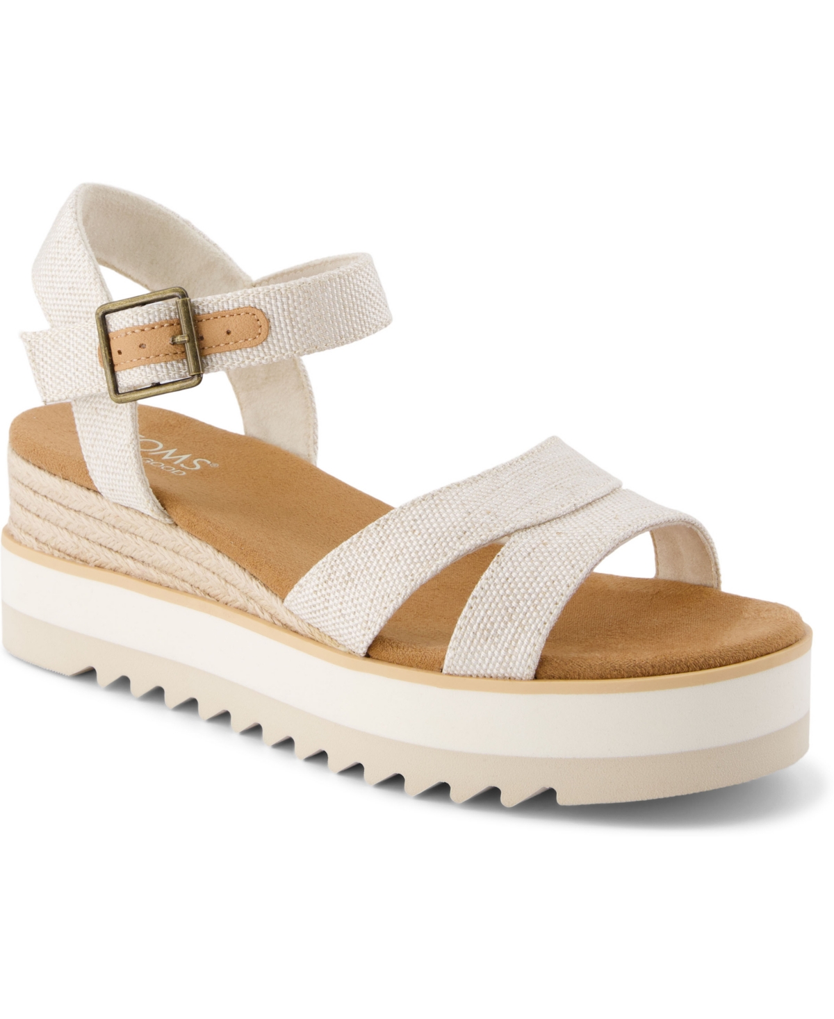 Women's Louisa Open Toe Wedge Sandals - Natural Yarn Dye