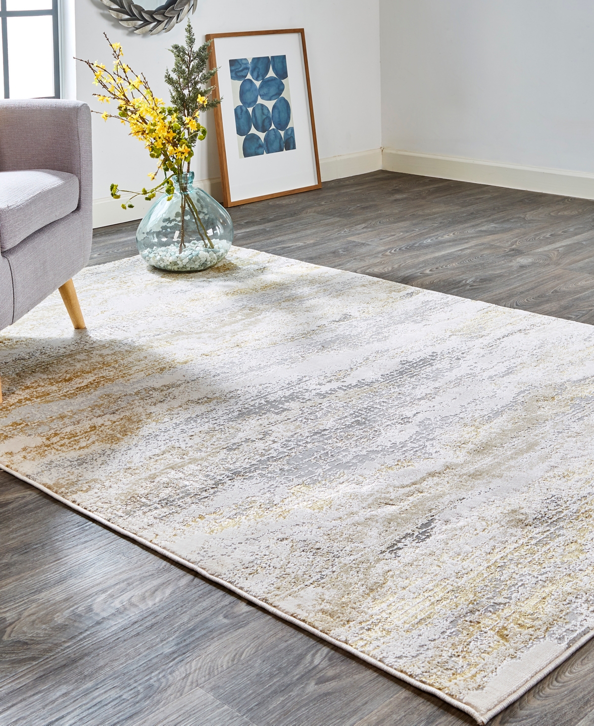 Feizy Aura 3735F 3'11"x6' Area Rug