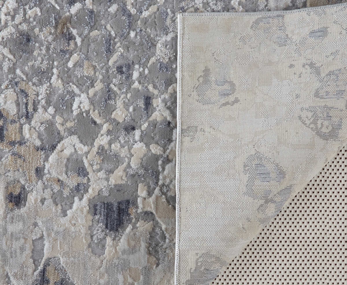 Feizy Laina 39gif 3'x8' Runner Area Rug In Gray