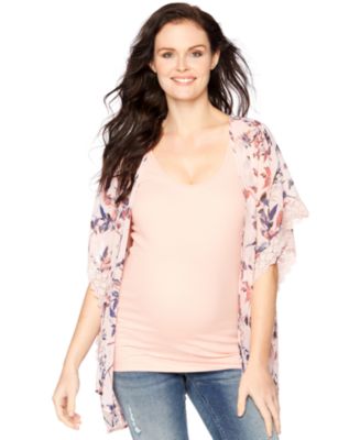 lace maternity kimono